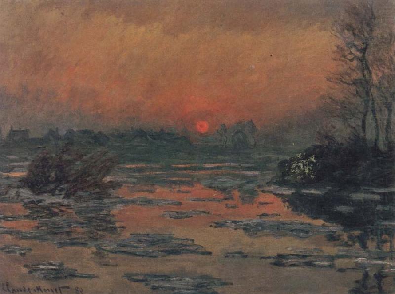 Sunset on the Seine in Winter, Claude Monet